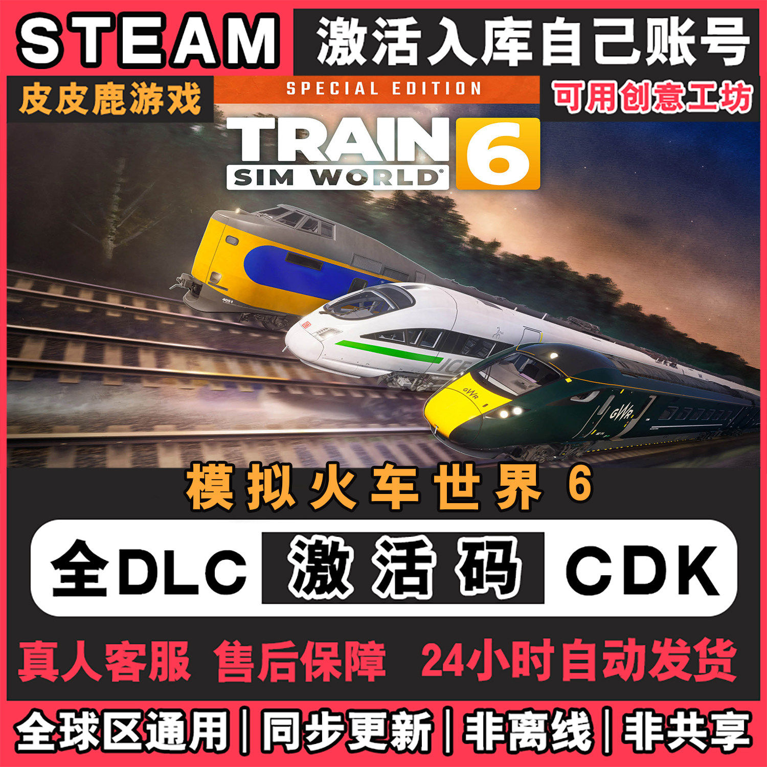 Steam正版模拟火车世界6