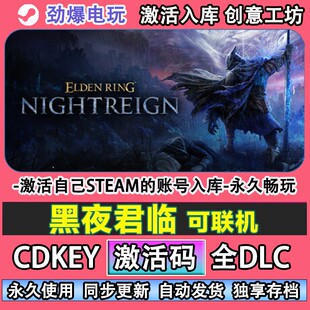 艾尔登法环 黑夜君临steam正版可联机 激活码cdkey全DLC 自己号玩