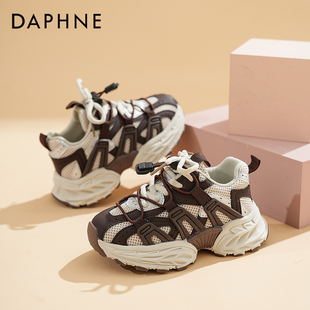 透气网面轻便儿童休闲鞋 超火老爹鞋 2025秋新款 达芙妮男女童运动鞋