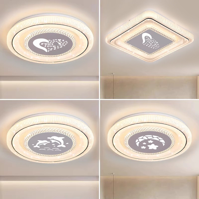 led吸顶灯阳台走廊灯现代简约客厅灯大气卧室房间灯中山全屋灯具