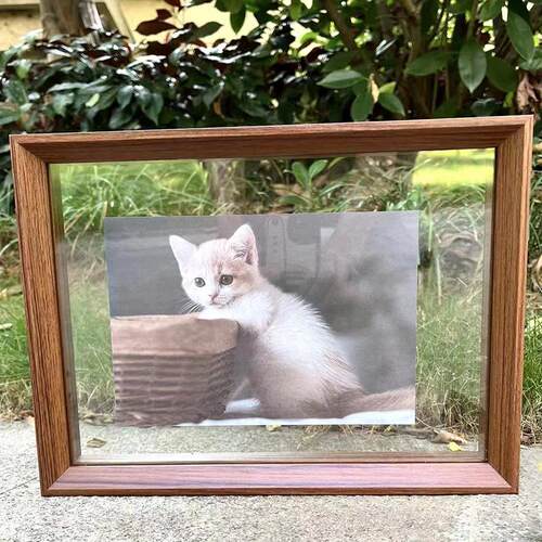 双面透明相框亚克力摆台diy可夹照片8寸A4展示创意手工装裱画框