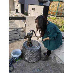 压井抽水机欧艺园浇菜神器水机手动摇老式铸铁井头家用抽水泵