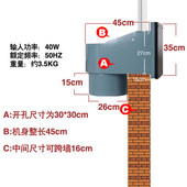 狮强厨房油烟排气扇强力家用10寸窗式 换气扇静音排风机玻璃S504A
