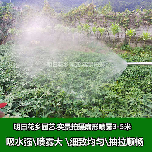 浇菜浇花水枪农用手动喷雾器不锈钢水枪抽拉式手动喷枪浇水神器