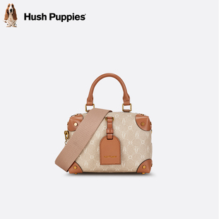 暇步士HushPuppies女轻奢小方包单肩小众设计手提包 奥莱清仓
