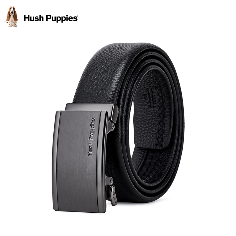 【奥莱清仓】暇步士HushPuppies皮带男士腰带自动扣商务休闲牛皮