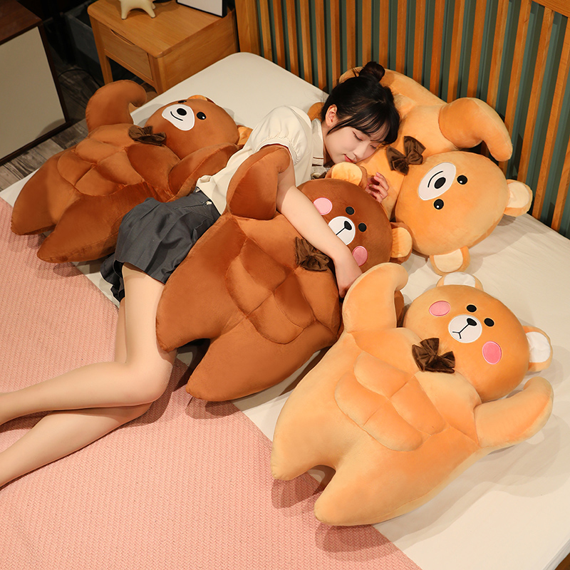 肌肉男朋友抱枕搞怪腹肌抱睡玩偶小熊毛绒玩具公仔沙发靠垫礼物