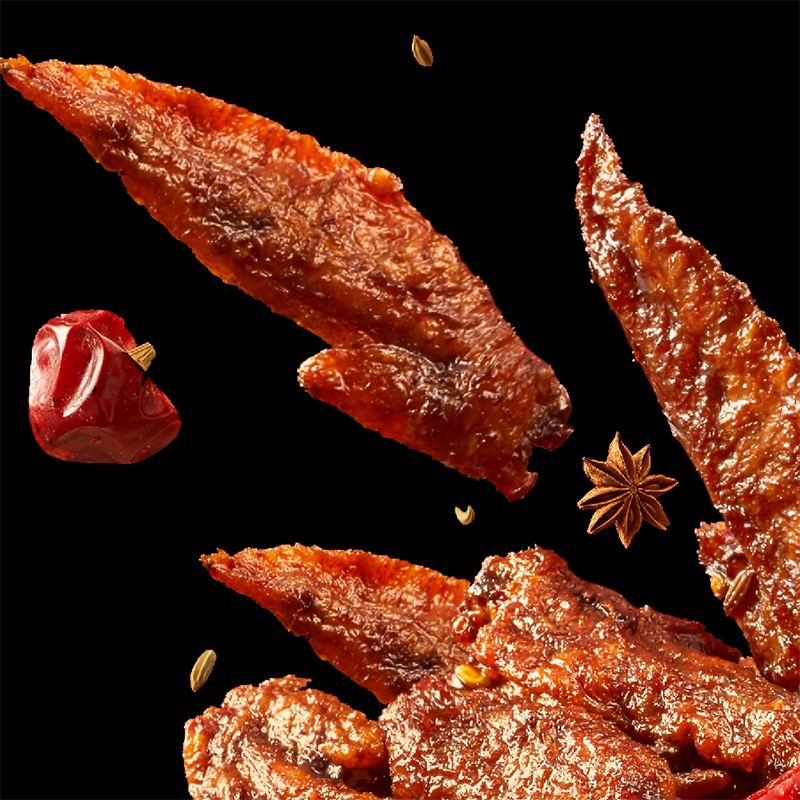 李子坝梁山鸡风味鸡翅重庆特产宵夜零食四川小吃鸡尖麻辣香辣馋嘴