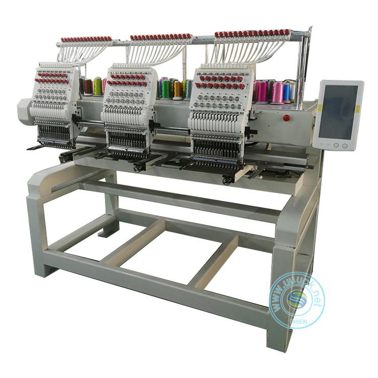 三头15针全自动电脑绣花机成衣绣花机帽子绣花机刺绣机