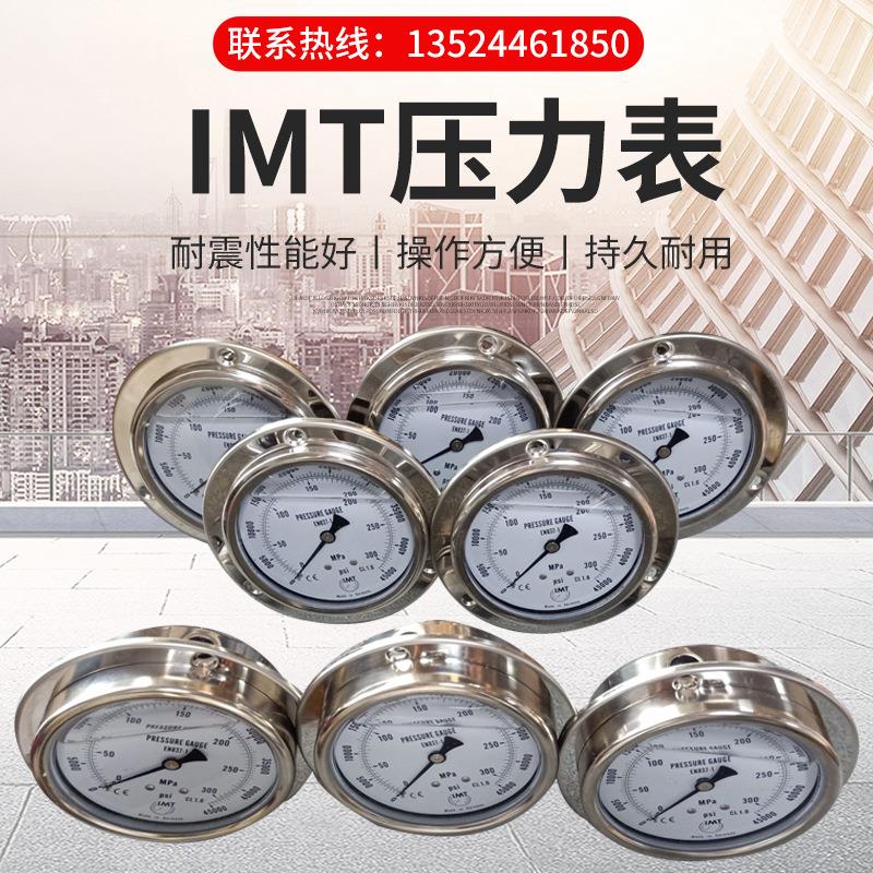 IMT 0-500MPA 不锈钢压耐震液 气压系统高压压力表0-500MPA