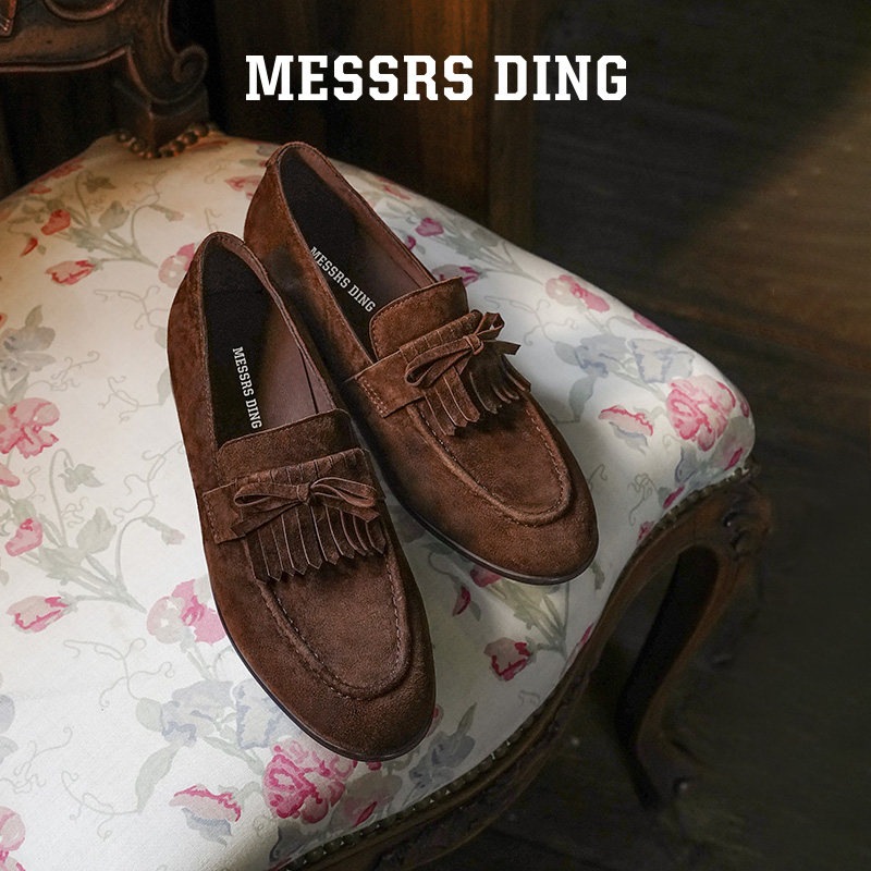 MESSRSDING通勤单鞋女秋冬羊皮鞋