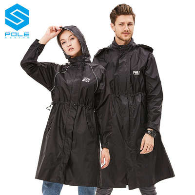 POLE长款全身雨衣单人男女连体雨披机车摩托车骑行徒步高透气防水