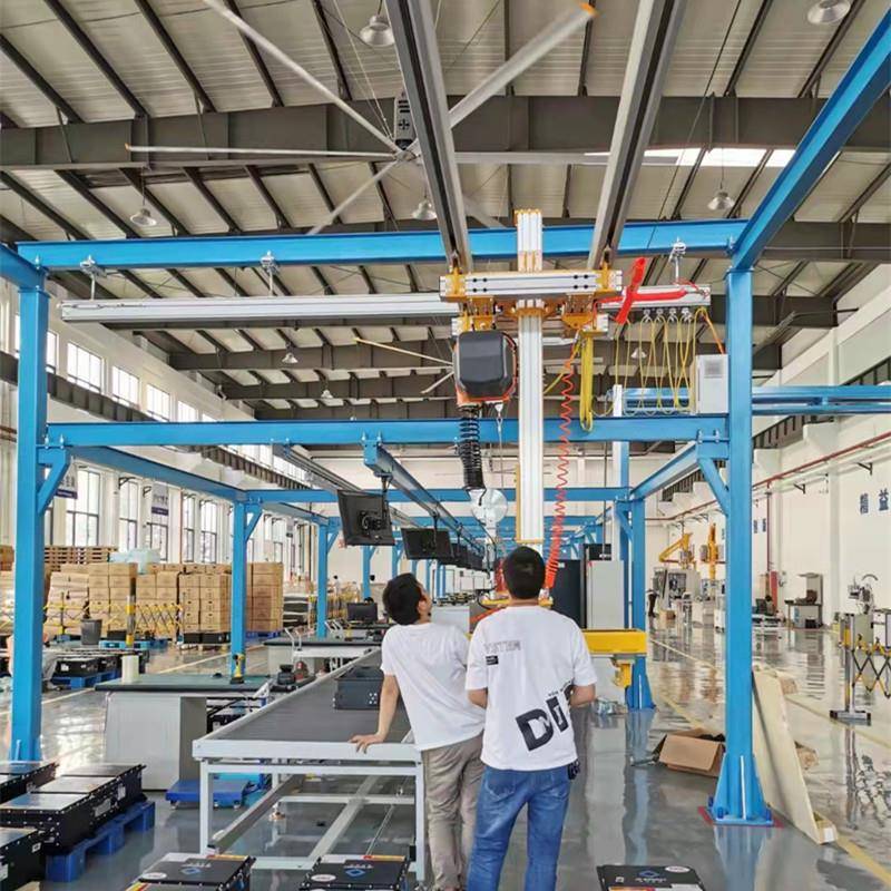 KBK柔性导轨升降吊机起重机铝合金轨道龙门式桁架车间厂房安装