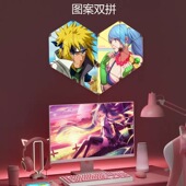 奇光板定制氛围灯拾音rgb奇光板电竞房电脑卧室装 饰声控壁灯