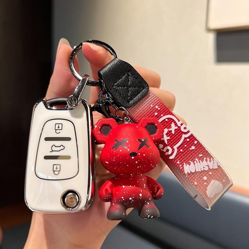 老款起亚智跑钥匙包k2狮跑k5福瑞迪车智能锁匙扣壳男女士全套专用