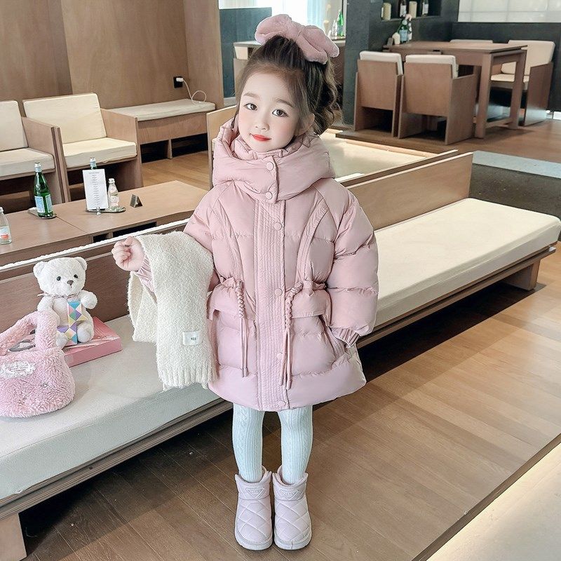 女童羽绒服2024冬季新款女宝宝抽绳中长款羽绒棉外套儿童冬装棉服,童装/婴儿装/亲子装,羽绒服,淘宝优惠券,粉丝福利购,淘宝优惠卷