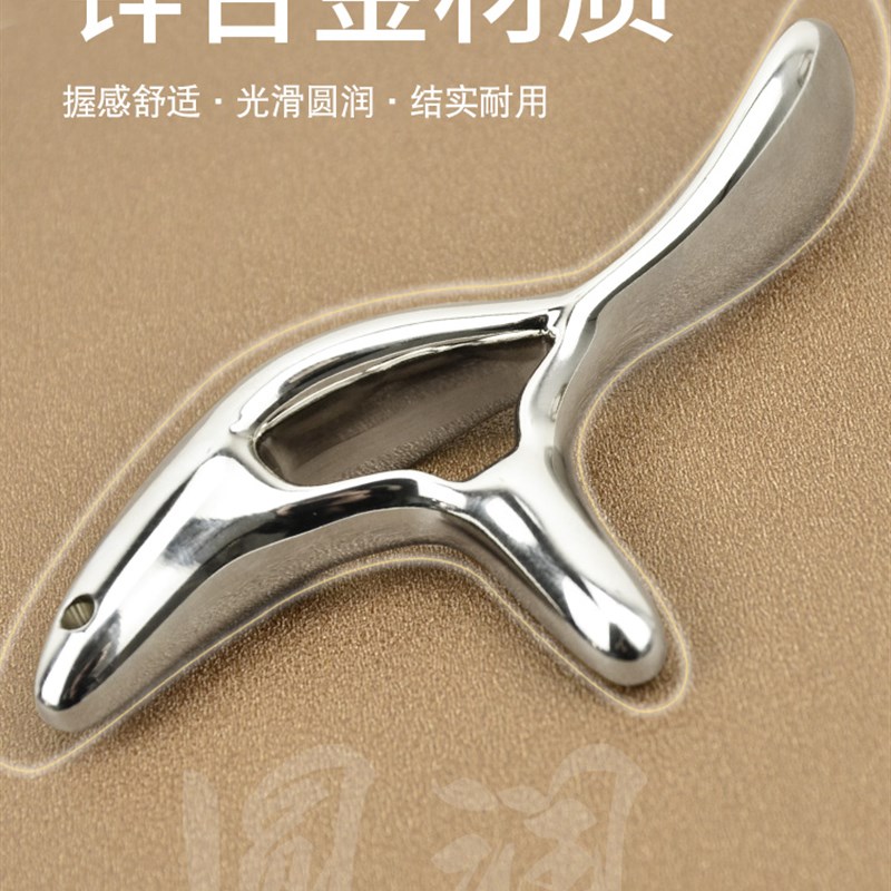 锌合金三角雀实心金属按摩器大号点穴位足疗棒刮痧脚部足底工具