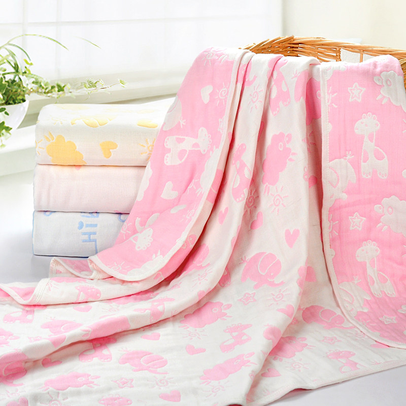 纯棉婴儿浴巾宝宝新生儿童全棉6层纱布盖毯毛巾被吸水秋冬抱被,婴童用品,浴巾,淘宝优惠券,粉丝福利购,淘宝优惠卷