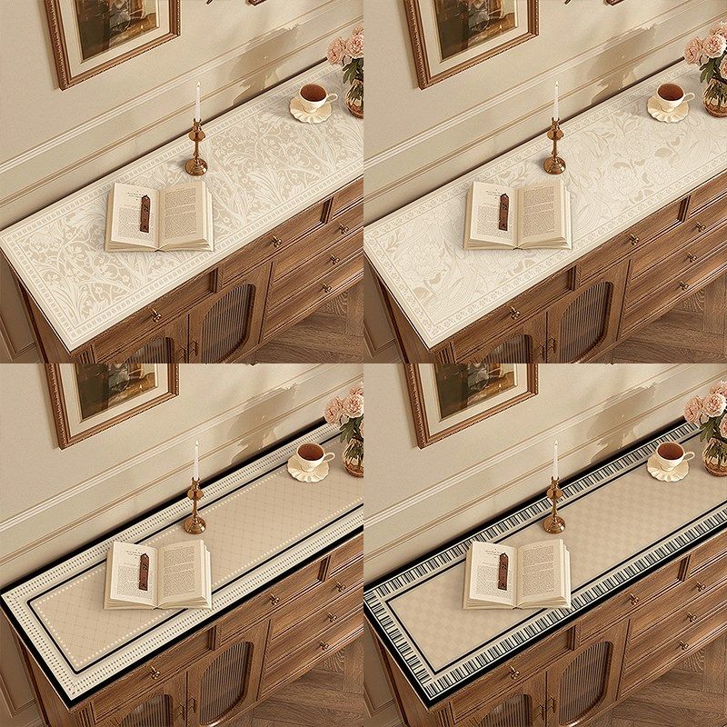 美式餐边柜桌垫桌布防水防油高级感电视柜台面保护垫鞋柜玄关盖布,居家布艺,桌布,淘宝优惠券,粉丝福利购,淘宝优惠卷