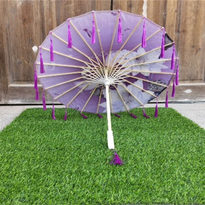 流苏花瓣伞演出道具走秀拍照跳舞古风装饰吊顶工艺伞民族回娘家伞