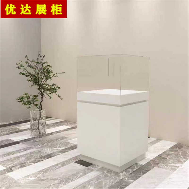 手办展示柜博物馆烤漆玻璃展柜定制产品陈列柜商用珠宝文物展示架