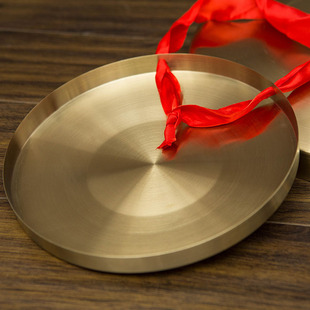 三句半道具套装铜锣鼓镲纯铜高音锣鼓乐器15厘米32cm42公分防汛锣