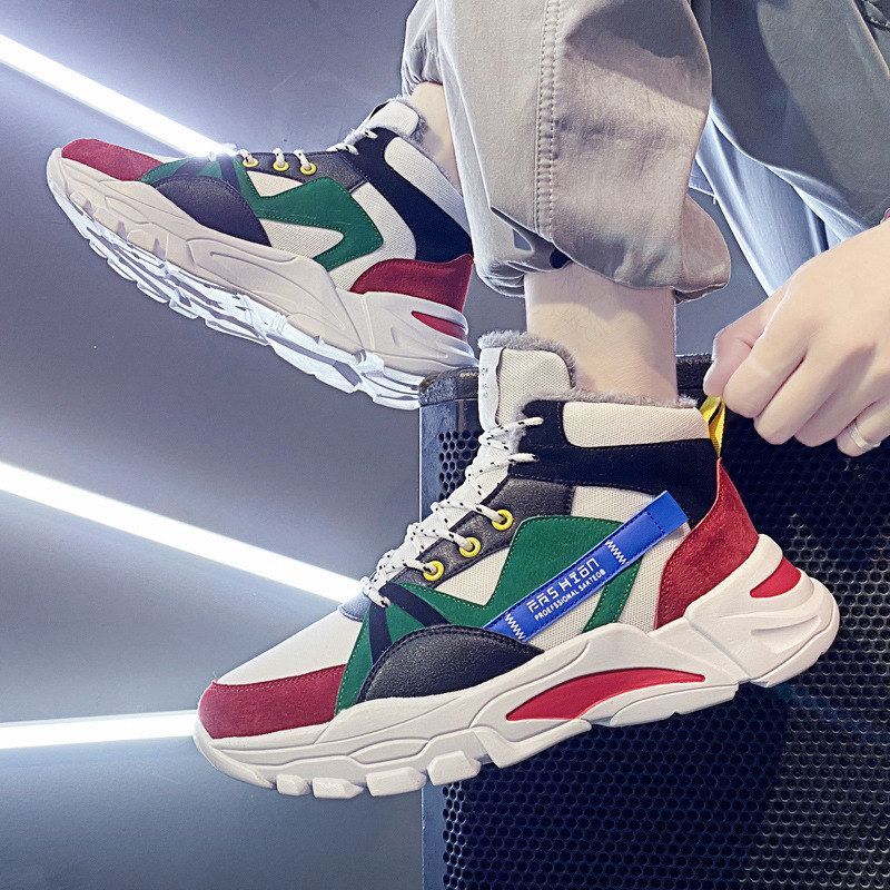 休闲男士新款中2024厚底东北鞋子