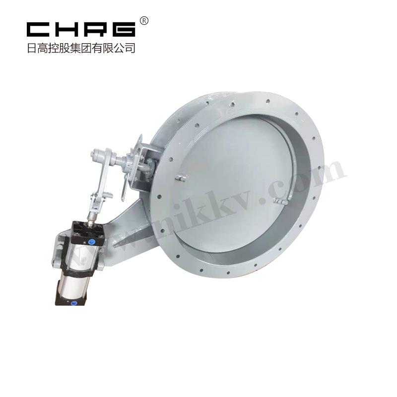 厂家直供气动推杆式通风蝶阀D6T41W-1气动执行器调节型通风蝶阀