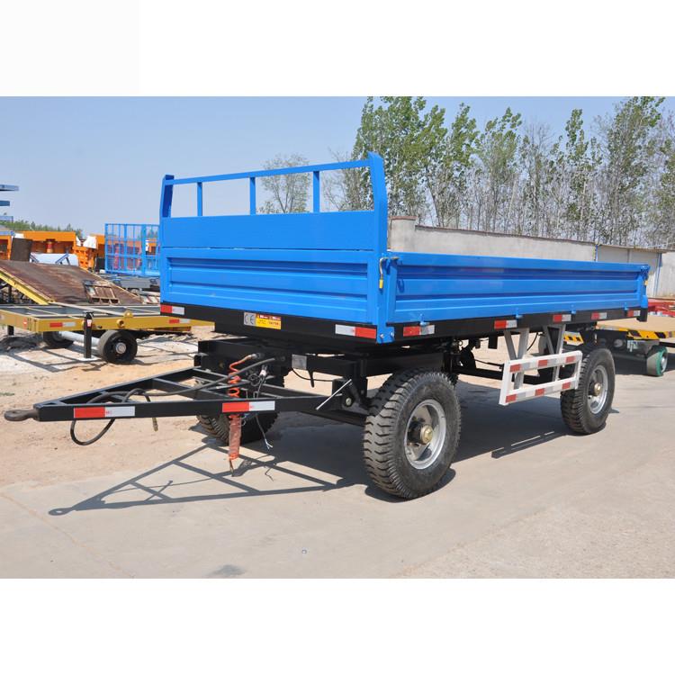5吨左右侧卸拖车农用自卸拖车拖拉机拖车全挂拖斗
