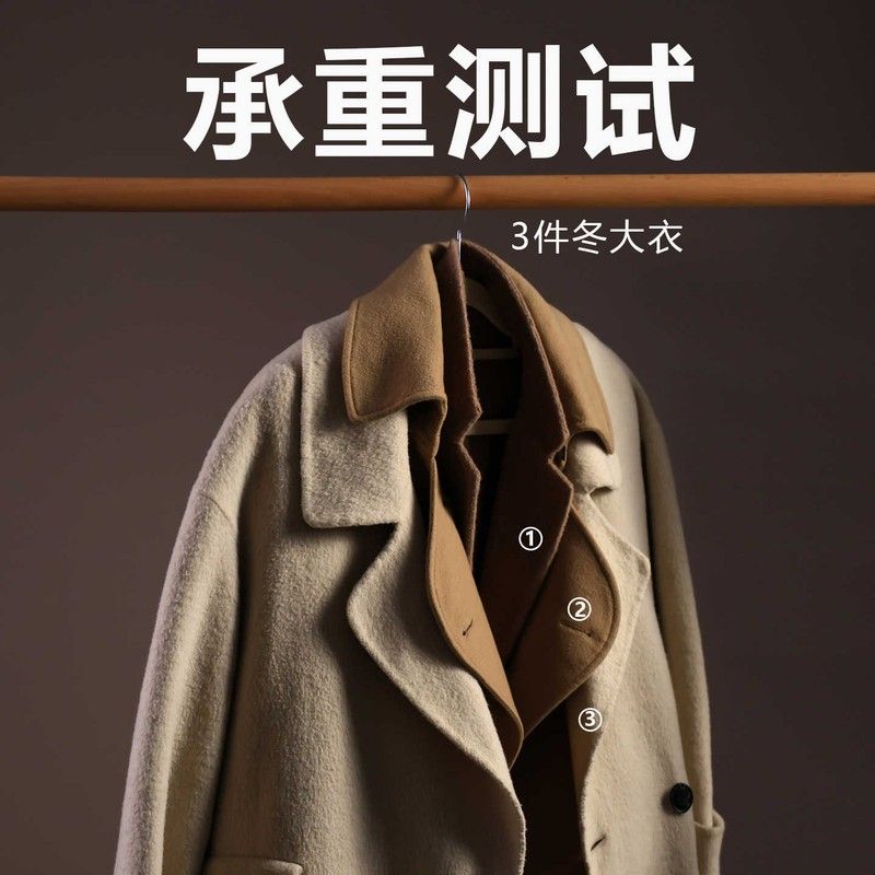 植绒衣架家用挂衣100个2026新款日式整理师防滑无痕衣柜收纳透光图片