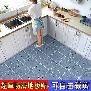 直销加厚地板贴防水家用pvc地板贴自粘仿瓷砖地板贴厨房防滑 新款