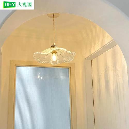 玻璃走廊过道灯现代简约阳台灯衣帽间玄关吊灯吸顶灯L271