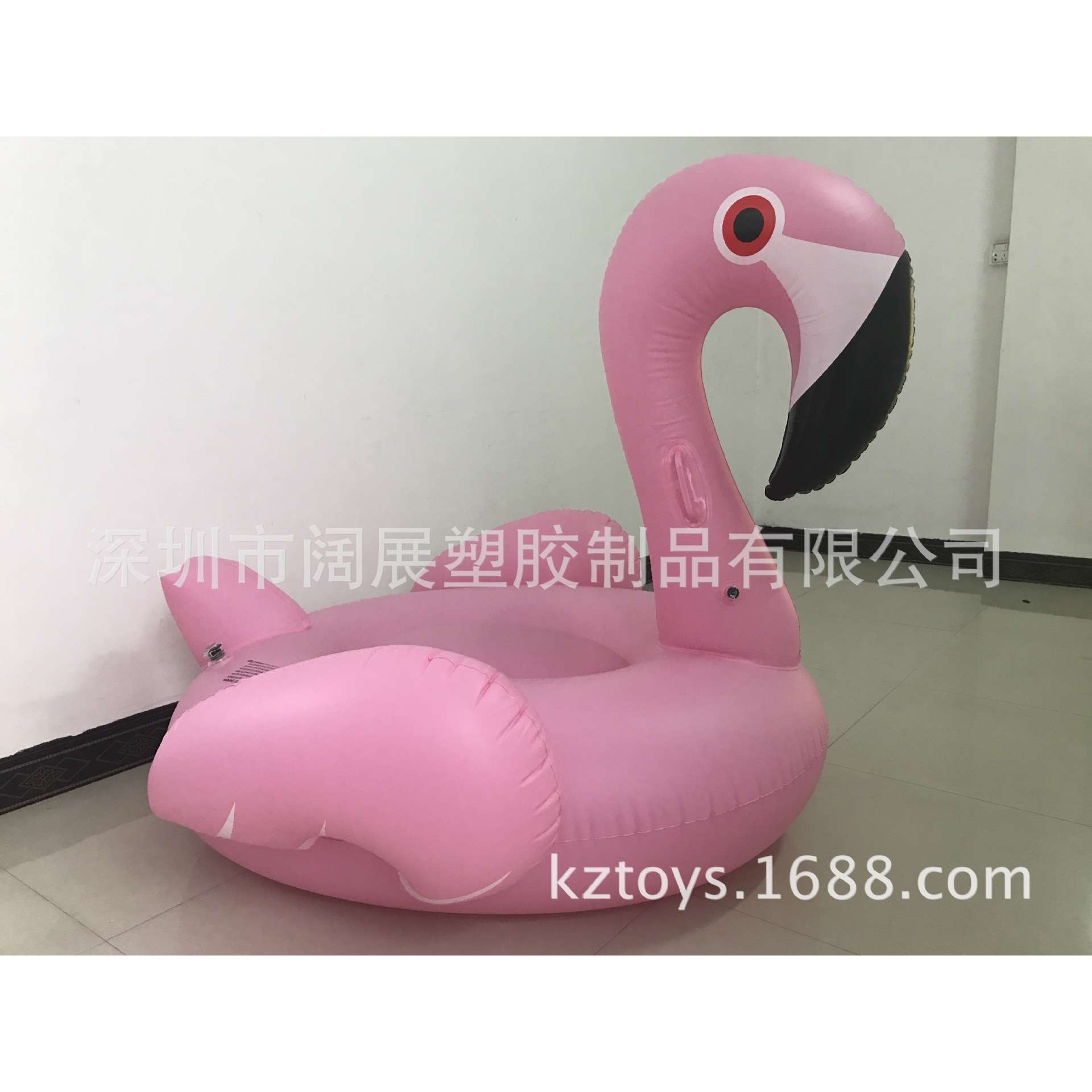 现货水上成人150cm充气火烈鸟坐骑火烈鸟浮排游泳圈