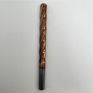 高硬度涂层钨钢铰刀加长150mm螺旋直槽整体合金铰刀直柄机用绞刀
