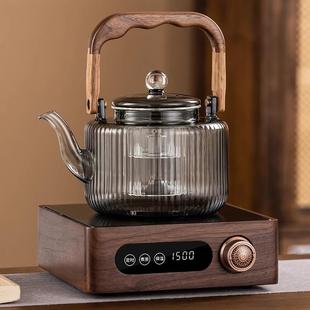 围炉煮茶壶玻璃壶泡茶壶家用冷烧水壶明火电陶炉煮茶器花茶壶