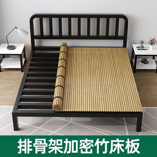 竹子硬床板垫片实木硬床垫排骨架加密折叠整块凉席软床加硬护腰