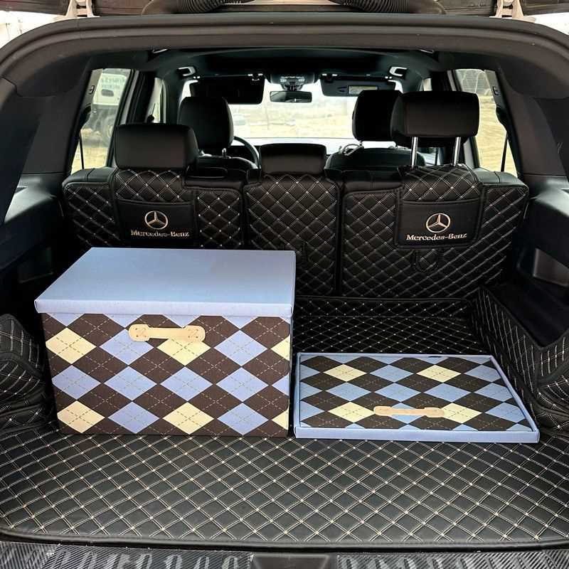 汽车后备箱收纳箱车载后置物储物盒车用尾箱整理车内饰装饰收纳盒