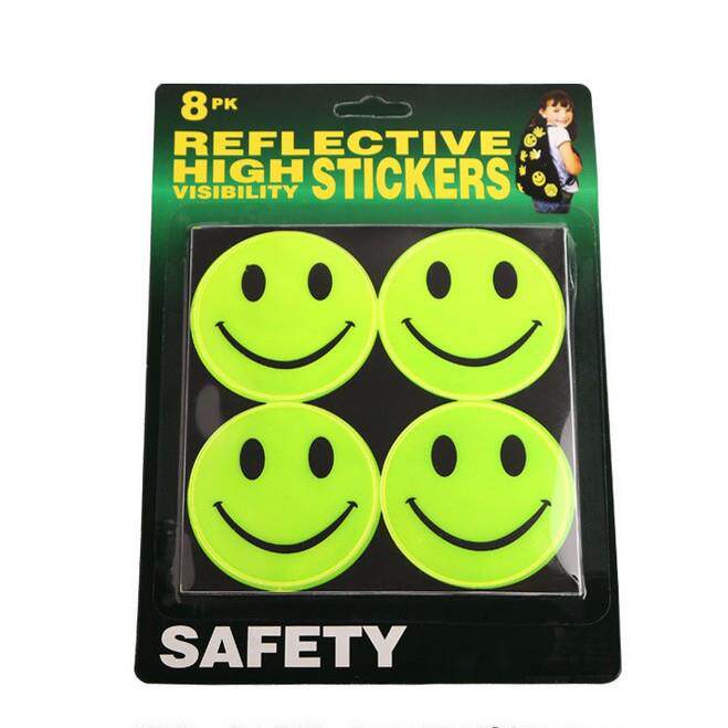 超亮 自行车夜间骑行 防水反光贴片荧光色贴纸 反光条