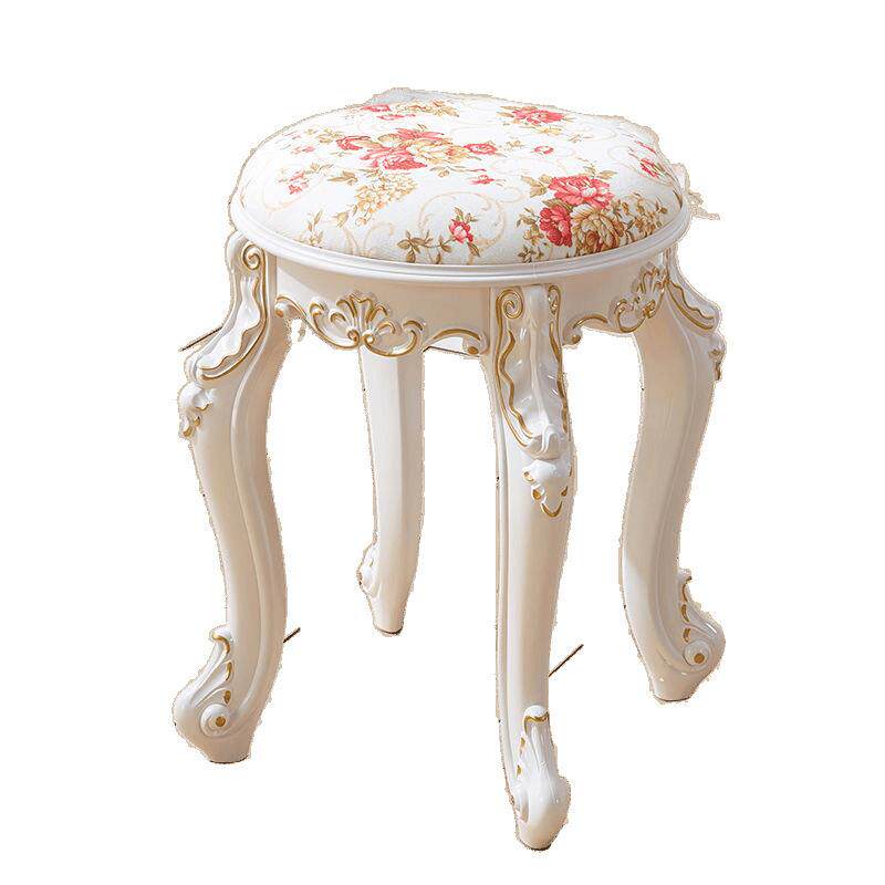 欧式美式梳妆台凳子化妆凳软包小方凳家用椅公主卧室美甲凳古筝凳