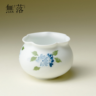 无落陶瓷喵趣花语品茗杯家用精致主人杯单杯手绘陶瓷女士专用茶杯