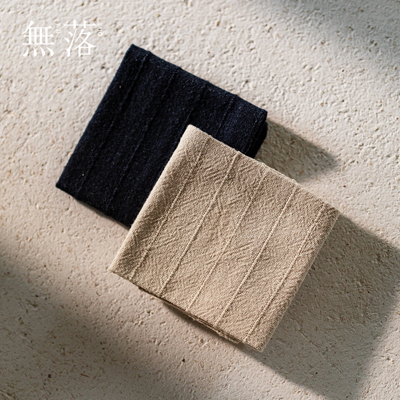 无落手工缝制布艺茶巾