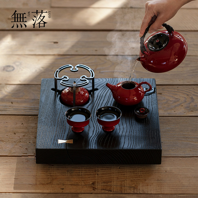 无落 日式炭黑烧水煮茶壶小茶桌创意酒精灯煮茶炉蜡烛温茶小茶台,餐饮具,茶道/零配,淘宝优惠券,粉丝福利购,淘宝优惠卷