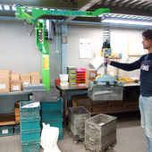 折臂吊智能提升机定柱式 悬臂吊80KG吨单轨吊 小型悬臂吊