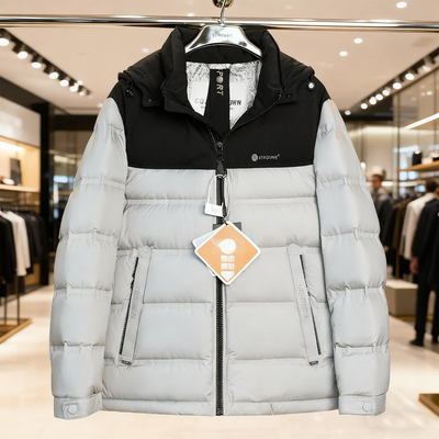 专柜撤柜300克三防科技羽绒服男