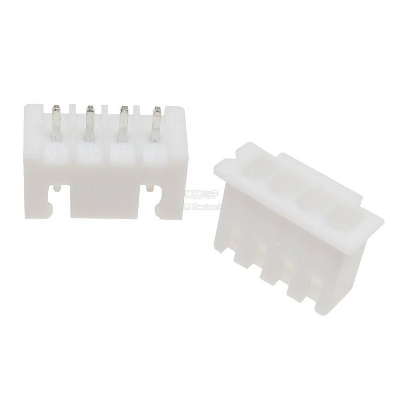 XH2.54 白色 接线端子胶壳/直针/弯针针座 环保2P3P4P5P6P7P-14P