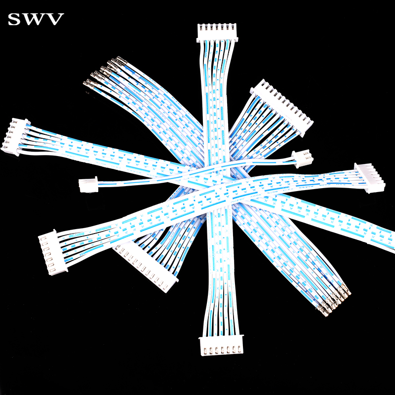 连接线XH2.54蓝白排线2p3p4p5p6p7p8p10p12p双头10/15/20/30/50cm