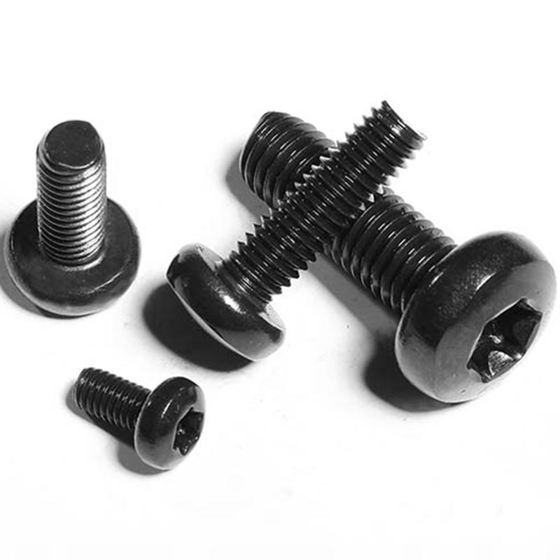 M2M2.5M3M4M5M6M8 黑色304不锈钢圆头内梅Q花小螺钉盘头加长螺丝
