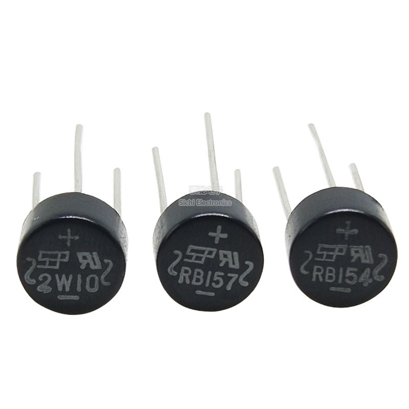 2W10 RB154/RB157 1.5A/2A 1000V 硅圆桥正品2W08 2W06圆形整流桥