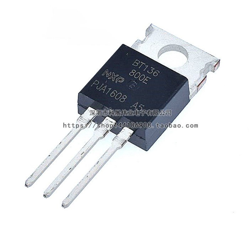 全新 直插 三极管 BT136-800E TO-220 800V 4A 双向 可控硅