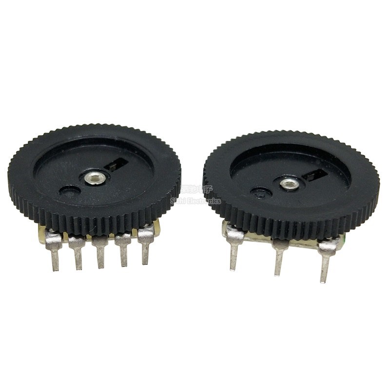 单联3脚 拨盘1K2K5K10K20K50K100K 16*2MM 拨盘电位器 齿轮电位器